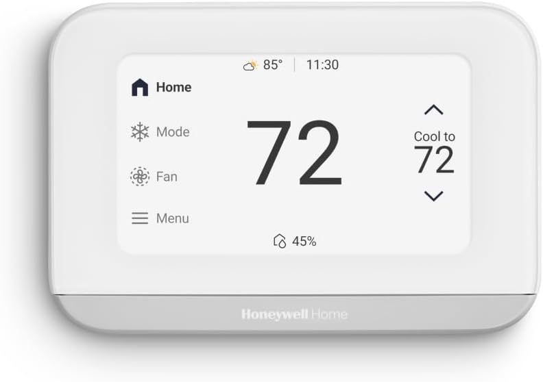 Honeywell Home X7B Smart Wi-Fi Programmable Thermostat | Humidity Monitoring, 4.3″ Customizable Touchscreen Display, Energy Star Certified, Works w/Alexa, Matter, Apple Home, Google