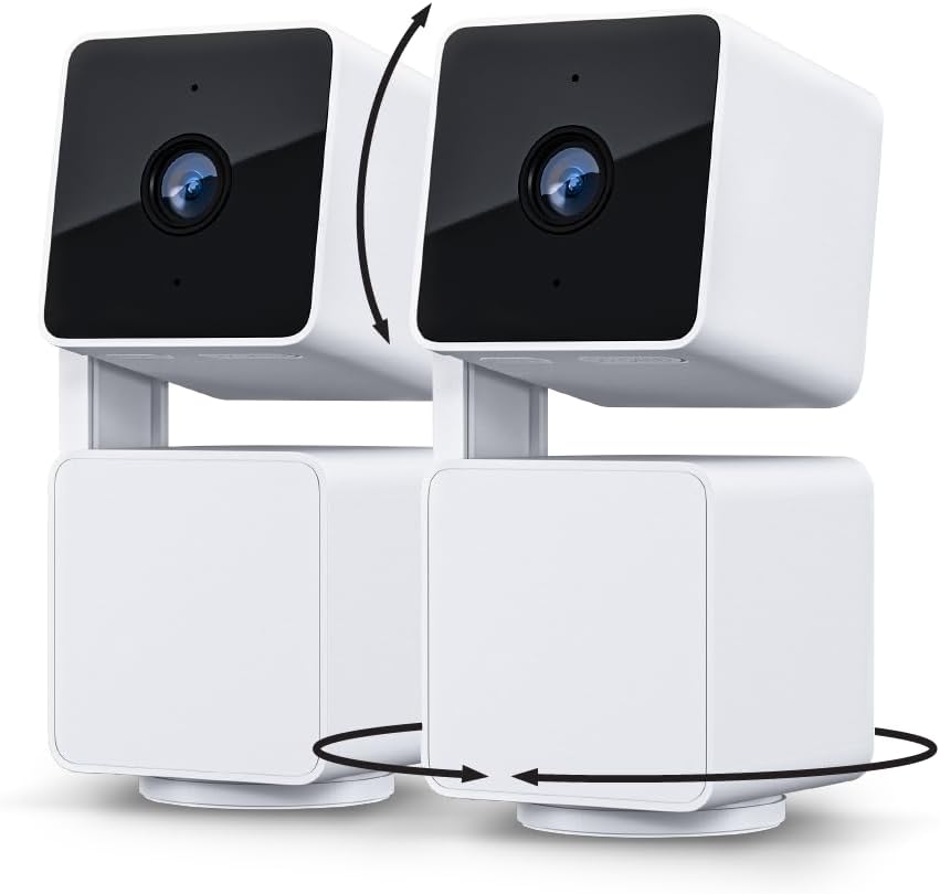 WYZE Cam Pan v3 Indoor/Outdoor IP65 1080P 360° Pan/Tilt/Zoom WiFi Smart Home Security Camera, Motion Tracking for Baby/Pet, Color Night Vision, Works with Alexa & Google Assistant