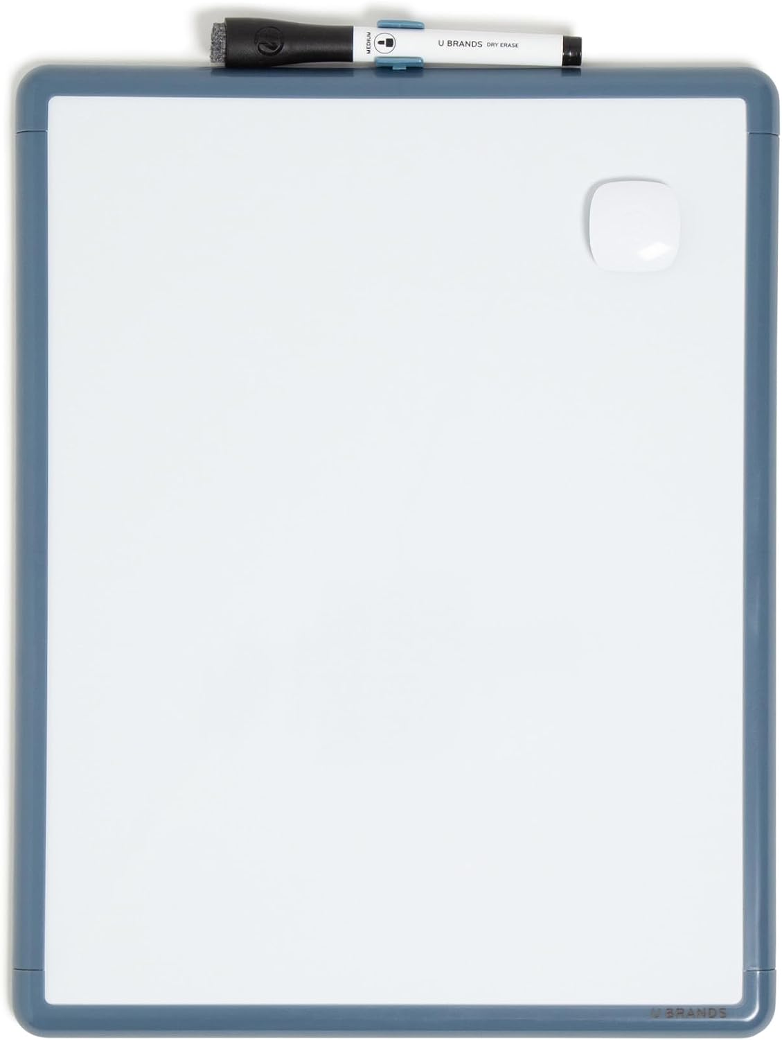 U Brands Dry Erase Whiteboard, 11″ x 14″, Small Whiteboard, Blue Frame