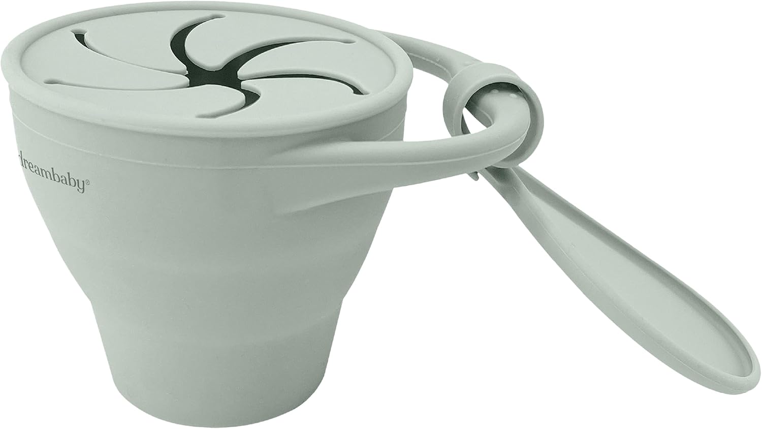 Dreambaby Silicone Toddler Snack Cup, Spill Proof Container with Lid for Kids, Food Grade and BPA Free
