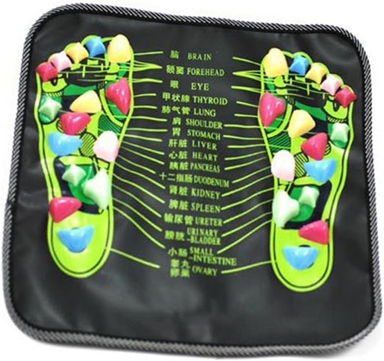 rosenice Foot Massage Pad, Acupressure Reflexology Mat 13.38 Inch | Stone-Style Textured Mat for Foot Massage, Relaxation Routines, Desk Breaks, Walking Practice and Home Use