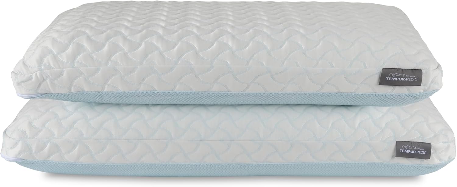 Tempur-Pedic TEMPUR-Cloud® + Cooling Pillow, Standard – 2-Pack