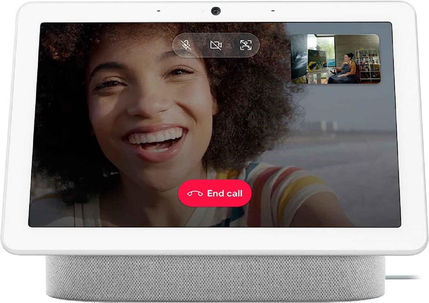 Google Nest Hub Max 10″ Smart Display with Google Assistant – Chalk (Renewed)