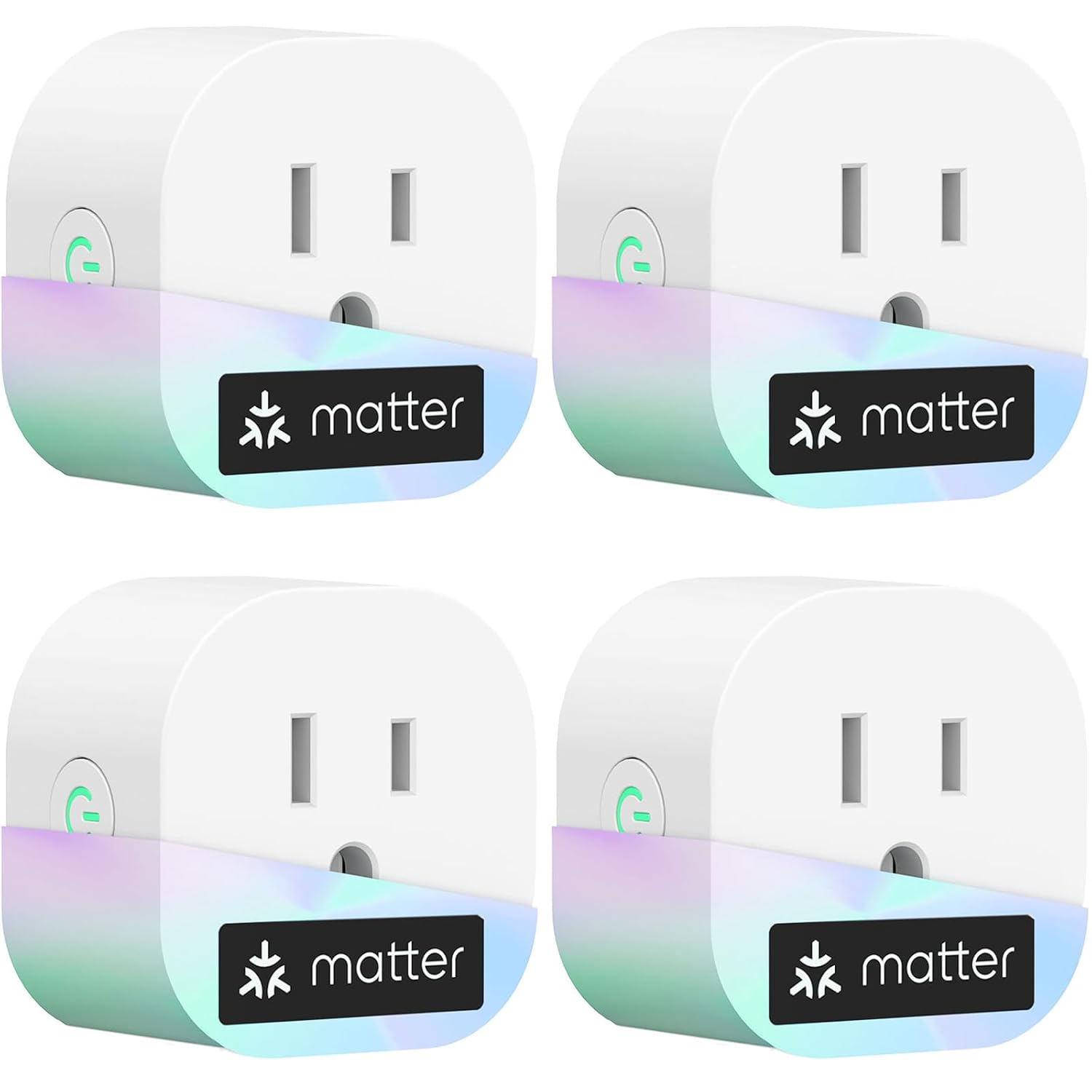 meross Matter Smart Plug Mini, Compact Size,100% Privacy Wi-Fi Smart Outlet | FFS Easy Setup, App & Voice Control Supports Apple Home, Alexa, Google Home with Schedule & Timer, 2.4G Wi-Fi Only (4 Pack)