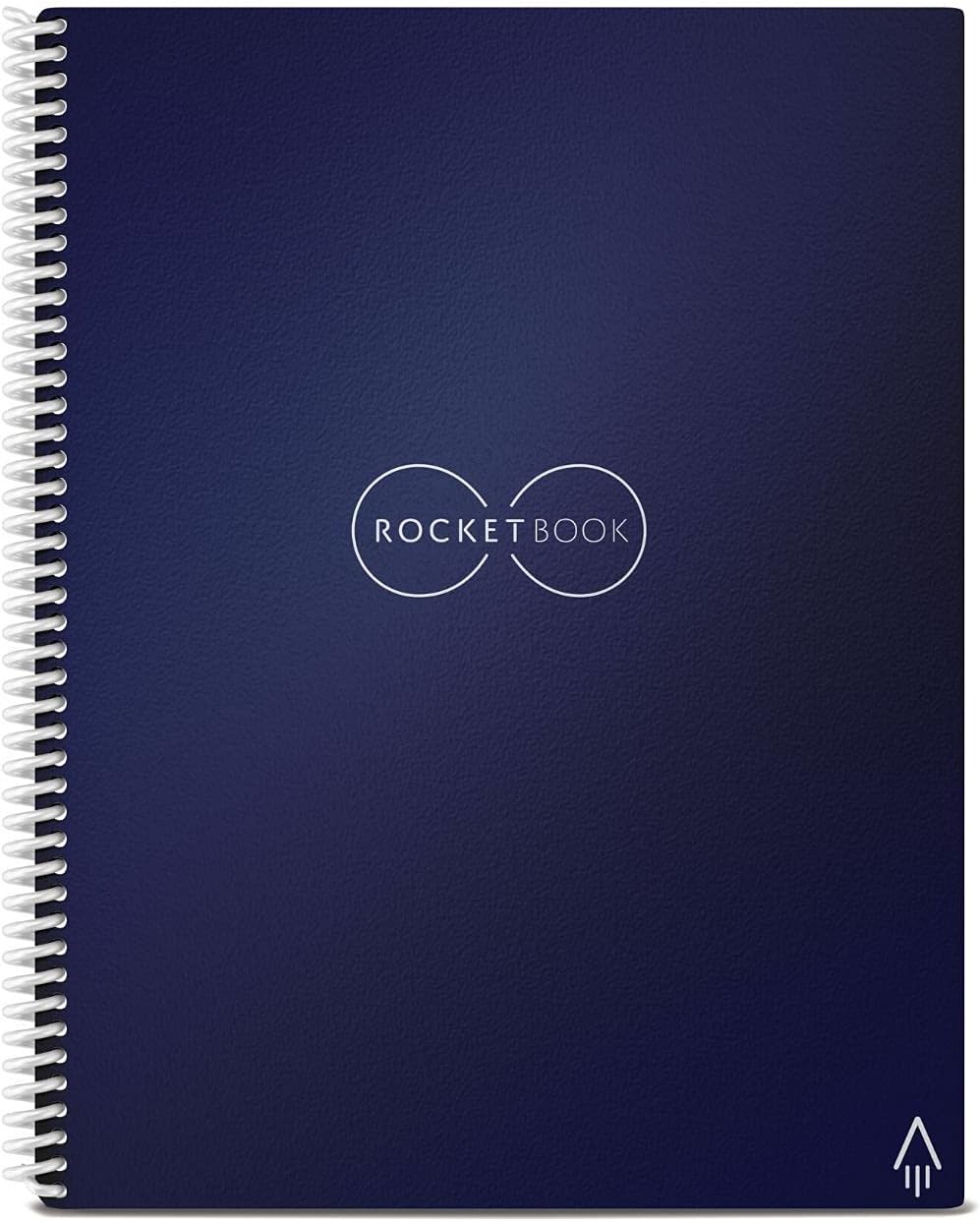Rocketbook EVR-L-RC-CDF-FR 11 x 8.5 in. Dotted Rule Core Smart Notebook Midnight Blue