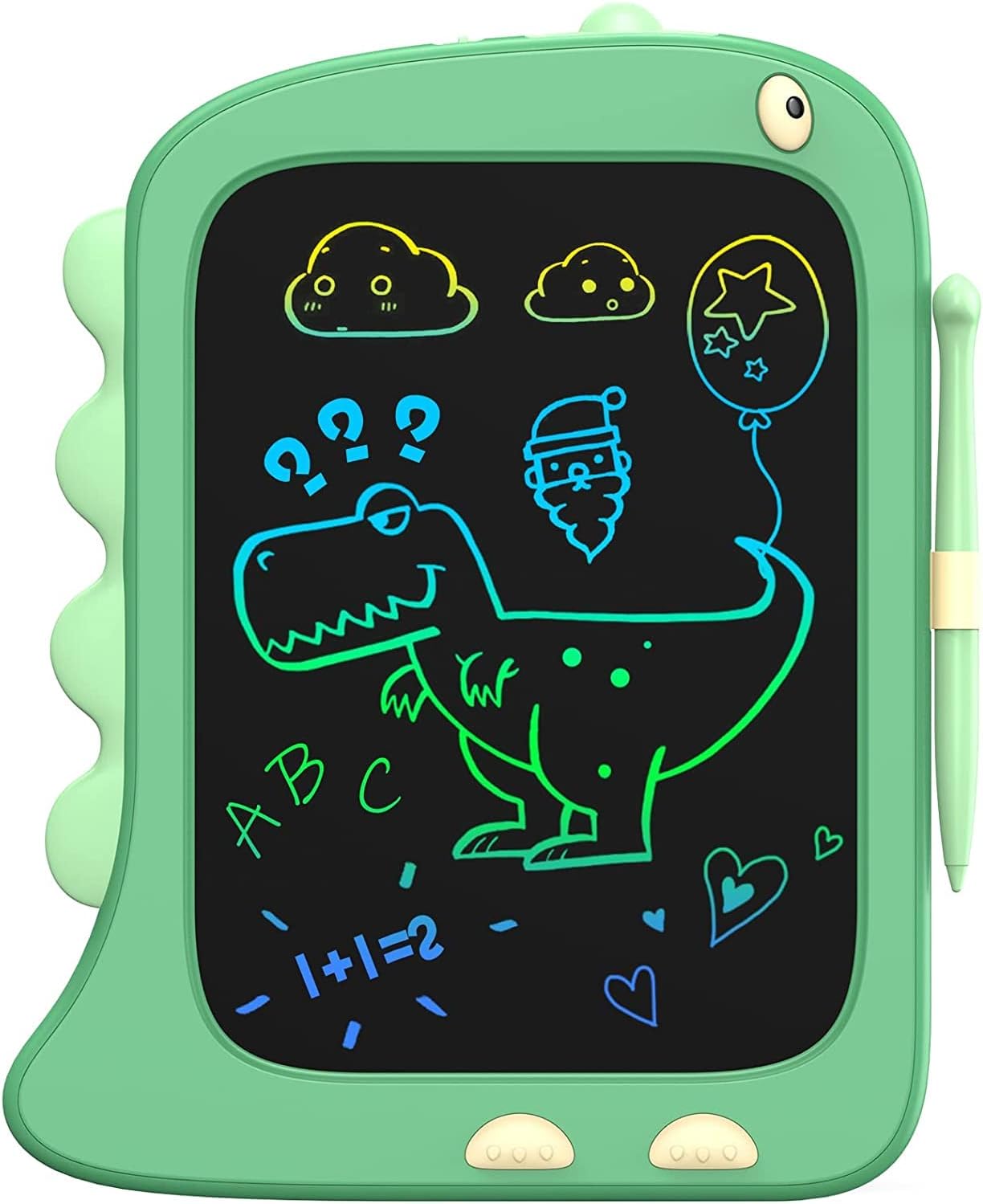 ORSEN 8.5 Inch LCD Doodle Board Tablet Toy – Green Dinosaur Drawing Pad for Kids 2-6 Years Old – Christmas and Birthday Gifts