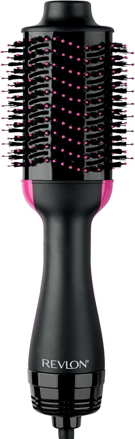 REVLON One-Step Volumizer Hair Dryer and Styler – Easy Salon-Style Blowouts – Less Frizz, More Shine, and Reduced Heat Damage, for All Hair Types and Lengths (Black)