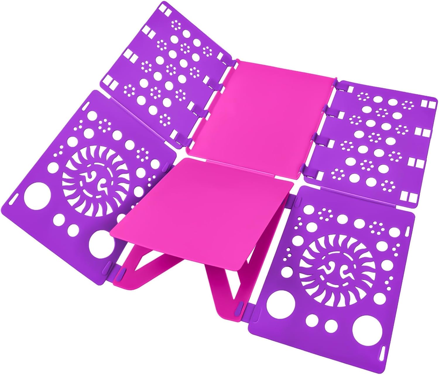 BoxLegend Version 3 Shirt Folding Board t Shirts Clothes Folder Durable Plastic Laundry folders Folding Boards Helper Tool for Adults and Children (Purple)