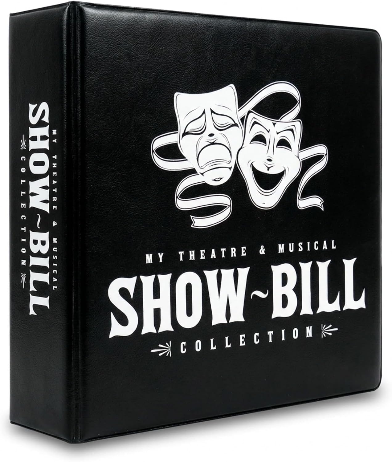 Playbill Binder with Sleeves, 25 Sheet Protectors, Broadway and Theatre Show-Bill Holder, Fits 5.5 x 8.5 Programs, 3 Ring D-Ring, Acid-Free Archival, Musical Theater Gift, Black – Ring Binder Depot | Acid-Free Archival, Protects Programs for Years, Theatre Show-Bill Holder, Fits 5.5 x 8.5 Programs, 3 Ring D-Ring, Black
