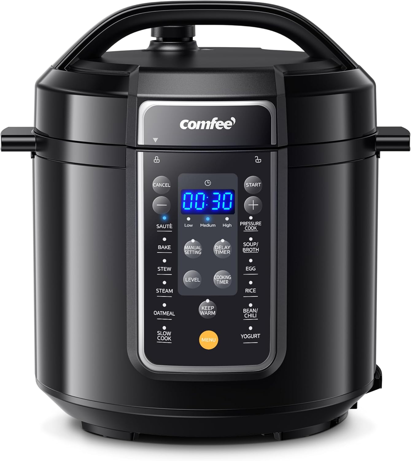 COMFEE’ 12-in-1 Electric Pressure Cooker, 6 Quarts, Nonstick Pot