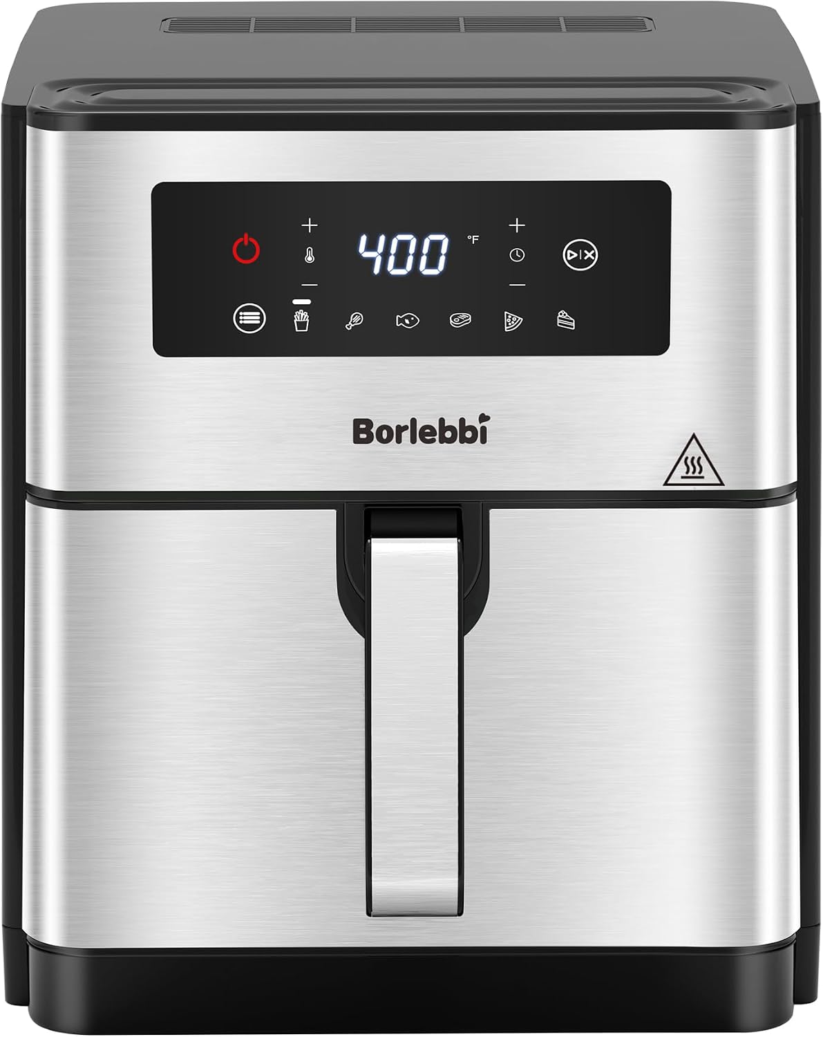 Air Fryer, 10 Quart Large Air Fryer with 6 Cooking Functions, 1700W | 10 Quart Capacity, 1700W Power, 6 Cooking Functions, 400°F Temp Controls in 5° Increments, Nonstick Dishwasher-Safe Parts