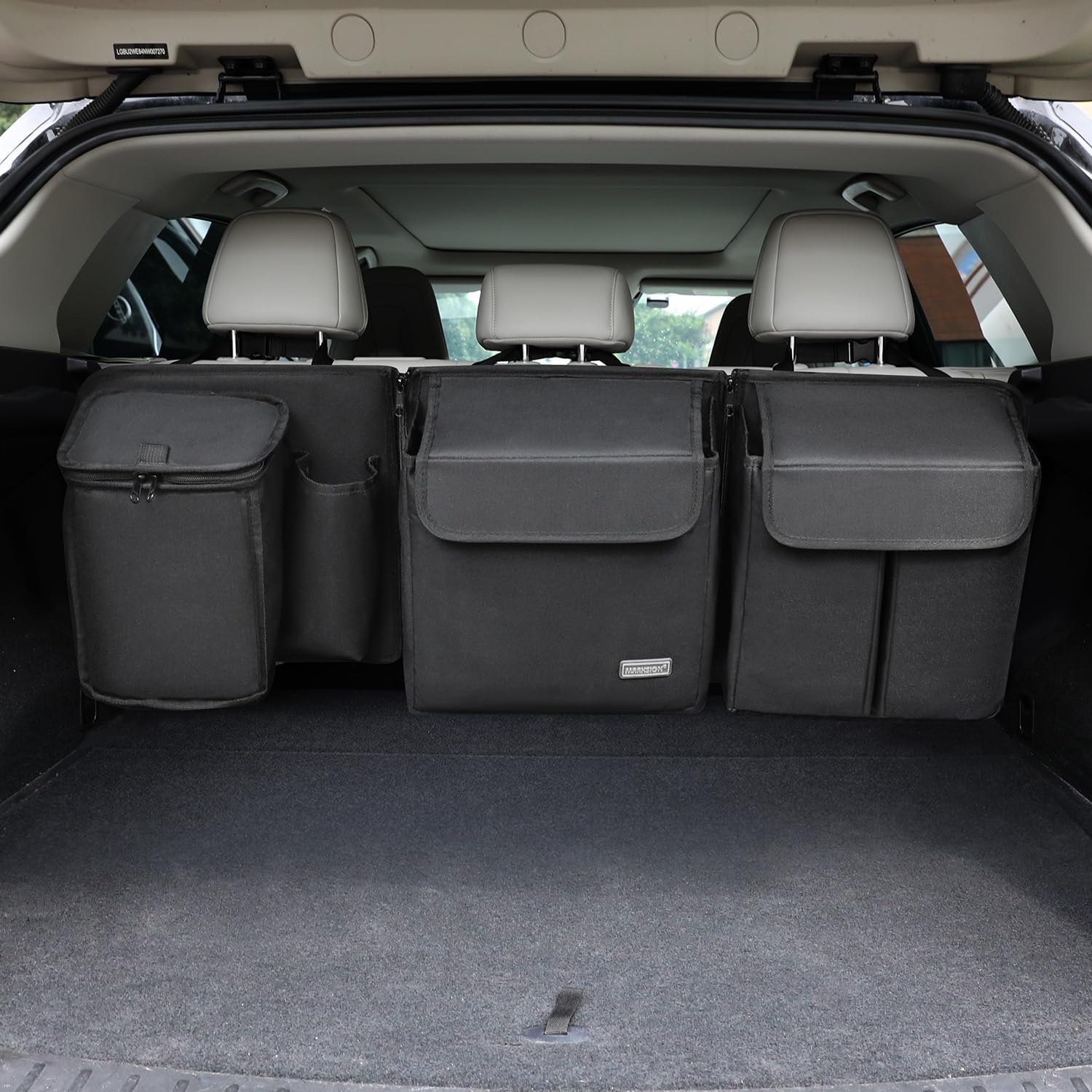 Deluxe Trunk and Backseat Organizer for Medium or Large Size SUVs & RVs, Detachable Storage Modules with Built-in Cooler, Patent Pending