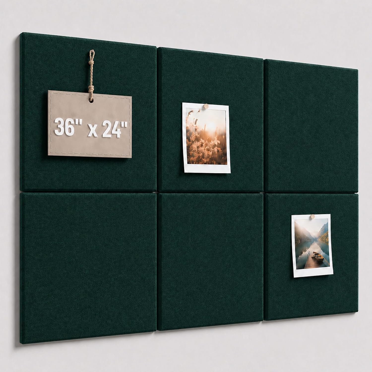 Felt Bulletin Board Tiles, Large Cork Board Alternative,24 x 36 in | 0.35 in modular felt wall tiles for notes, photos, schedules, reminders in offices, classrooms, home and office workspaces