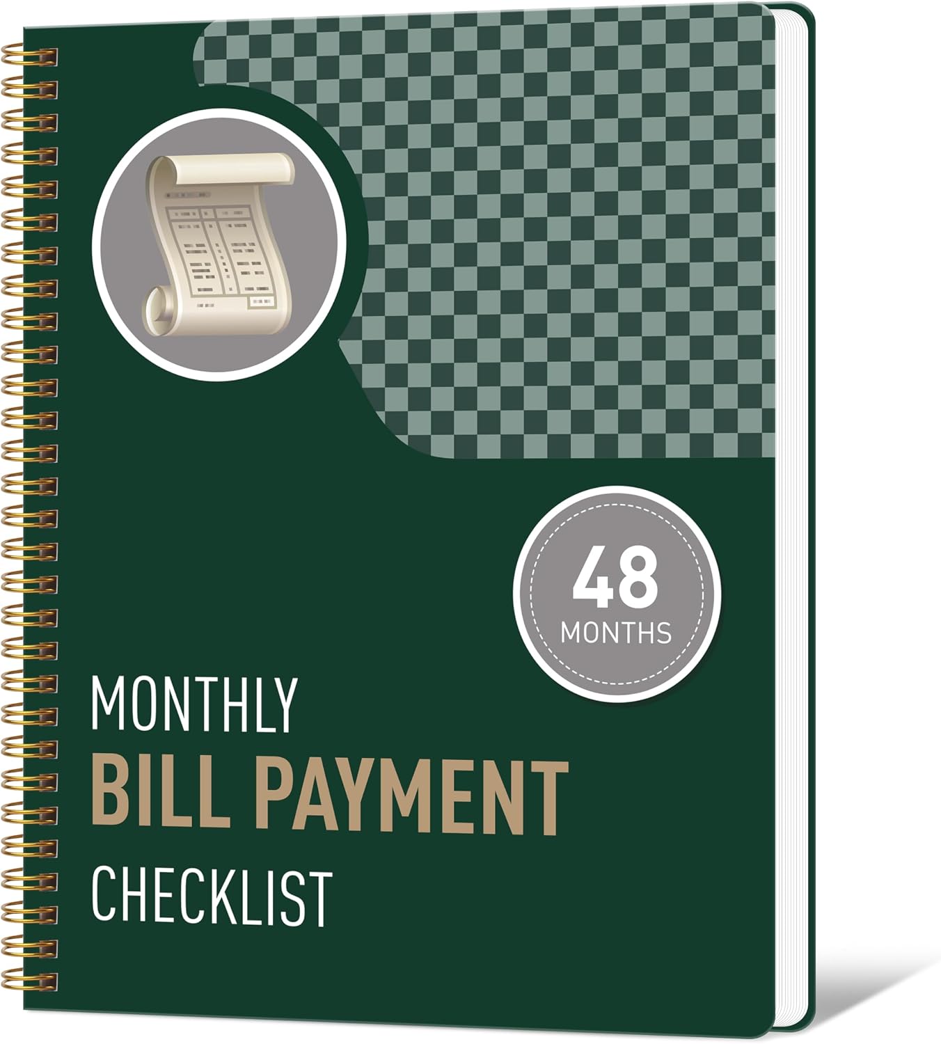 TREES Monthly Bill Payment Checklist, 4-Year Bill Organizer and Planner | 960 Bill Records with Income and Expense Tracking, Debt Payoff Logs and Savings Goals for Budgeting and Money Management