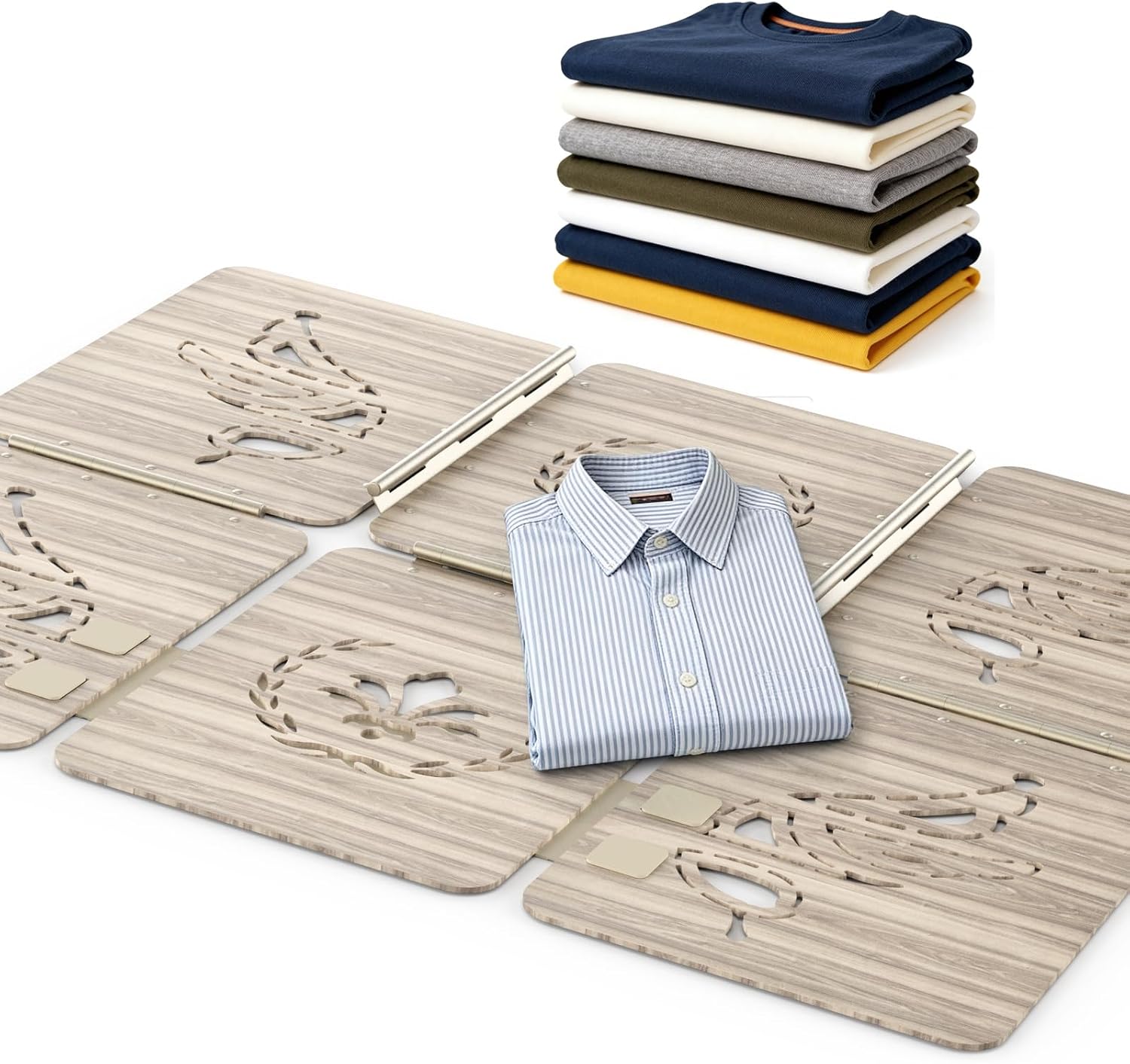 BoxLegend Shirt Folder Wooden Clothes Folding Board – No Bend, Gentle on Clothes, Eco-Friendly Laundry Folder for T Shirts, Pants, Sweaters & Delicates, Light Gray | Unbending Strength, Gentle on Clothes, Eco-Conscious & Sustainable, Thoughtful Gift