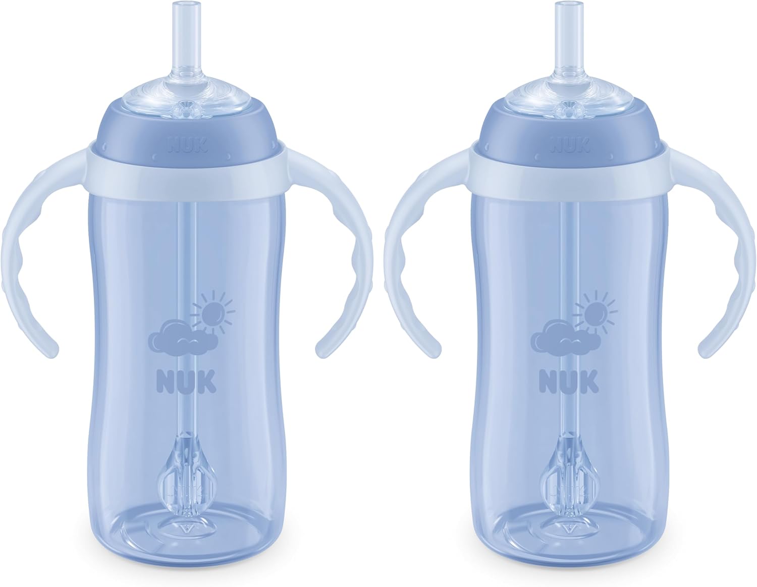 NUK Learner Straw Cup 10oz – Toddler Cup with Soft Straw for Easy Drinking Suitable for Ages 8 Months and Up