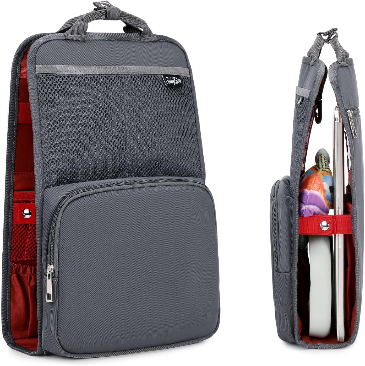 Unisex Foldable Vertical Backpack Organizer Insert for Tote Bag, Carry On, Picnic, Camping – With Pockets & Handle
