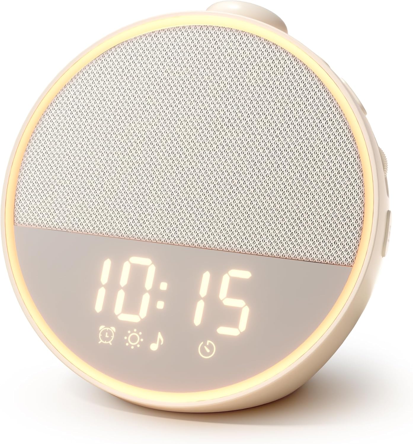 Sound Machine, Alarm Clock, Night Light, Screen-Free Sleep Routine | 30 Sounds, 10 Gentle Alarms, Sleep Timer, White Noise Machine for Sleep, Adults, Bedroom, Nightstand, Office, Travel(Cream)