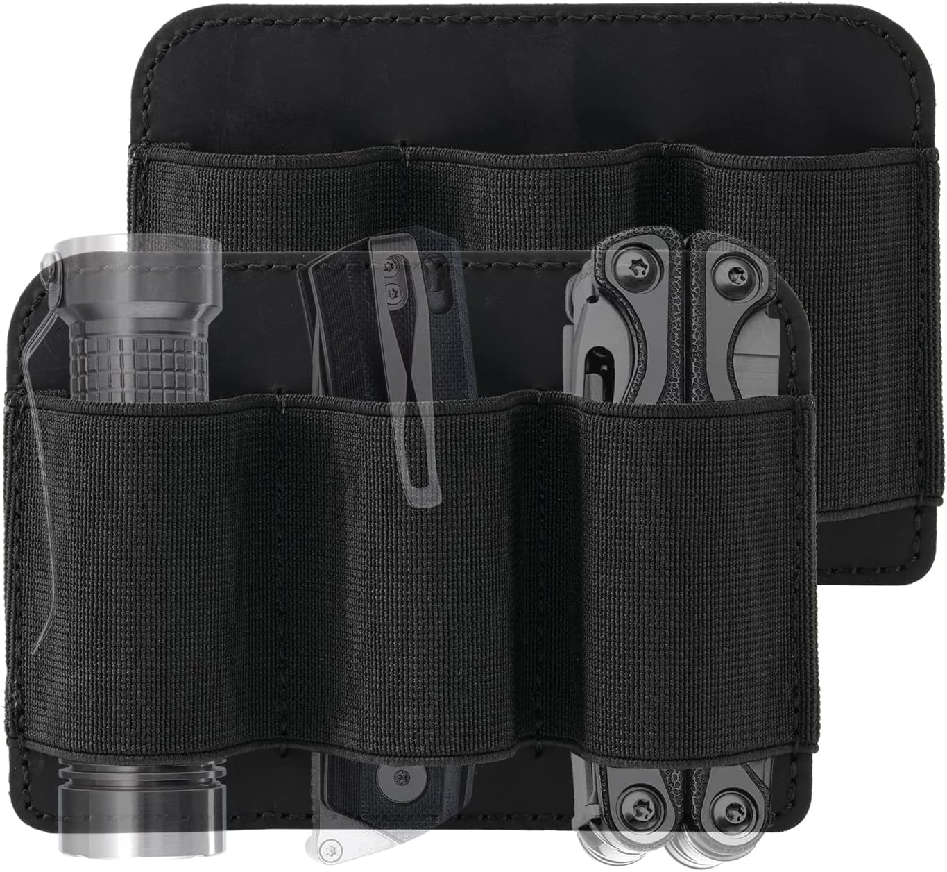 VIPERADE PL6 Tactical Modular EDC Organizer, Elastic Insert Pouch Panel with Hook Backed Accessories Holder, Attachment for Backpack, Tactical Vest, Bag
