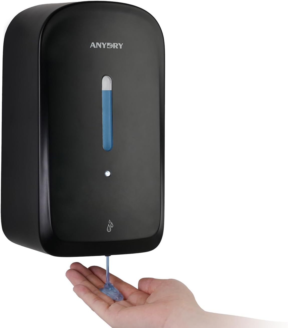 anydry Commercial Automatic Soap Dispenser 34oz Large Capacity Wall-Mounted | Touchless Liquid Dispenser, Five-Level Adjustment, Ideal for High-Traffic Bathroom, Restroom, Durable Wall-Mount Installation