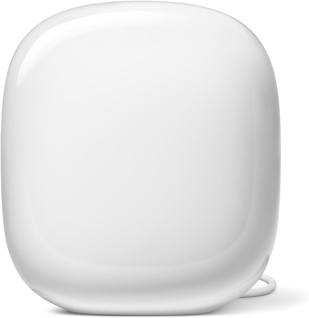 Google Nest WiFi Pro – Wi-Fi 6E – Reliable Home Wi-Fi System with Fast Speed and Whole Home Coverage – Mesh Router – Snow