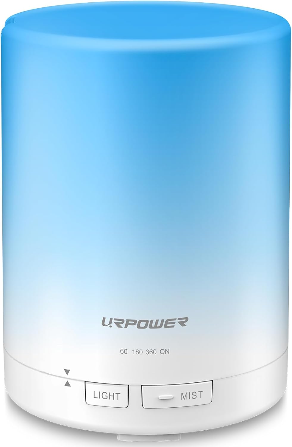 URPOWER 300mL Essential Oil Diffuser Ultrasonic Aromatherapy Diffuser | Quiet Diffuser with Auto-off Protection, 7-Color LED Light & 4 Timer Settings Humidifier for Yoga Bedroom Living Room Office