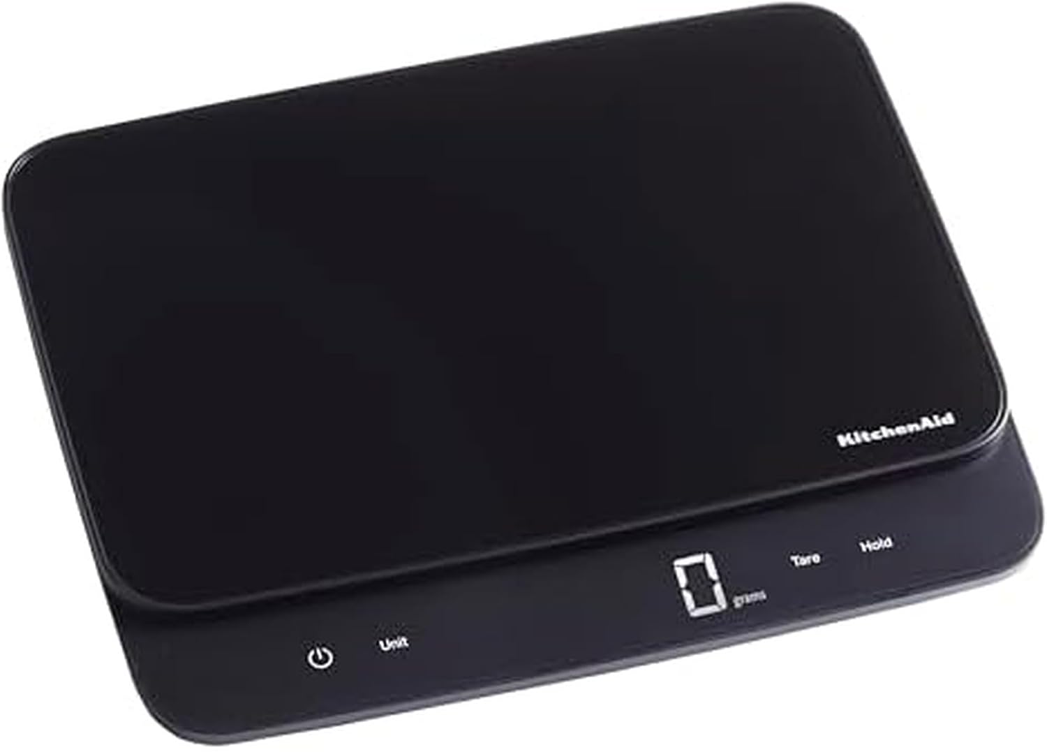 KitchenAid KQ917 High Capacity Glass Surface Digital Kitchen and Food Scale, 30 Pound Capacity and Precision, Grams, Ounces, Pounds, Fluid Ounces & Milliliters, LED, Tare Function, Black