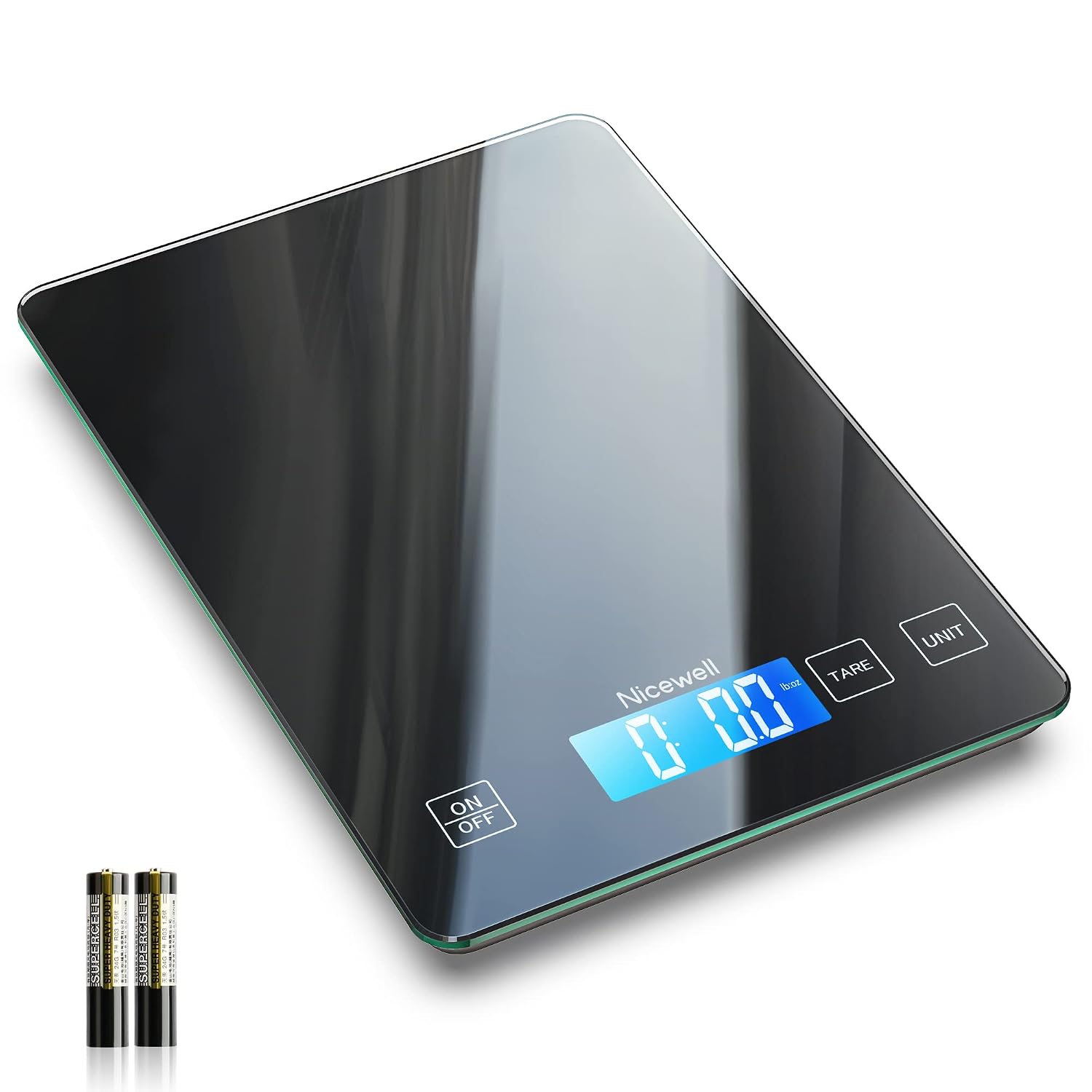 Digital Kitchen Food Scale 22lb for Cooking Baking | 1g/0.1oz Precise, Backlit LCD, Tare Function, Easy Clean,Weight Grams and Ounce