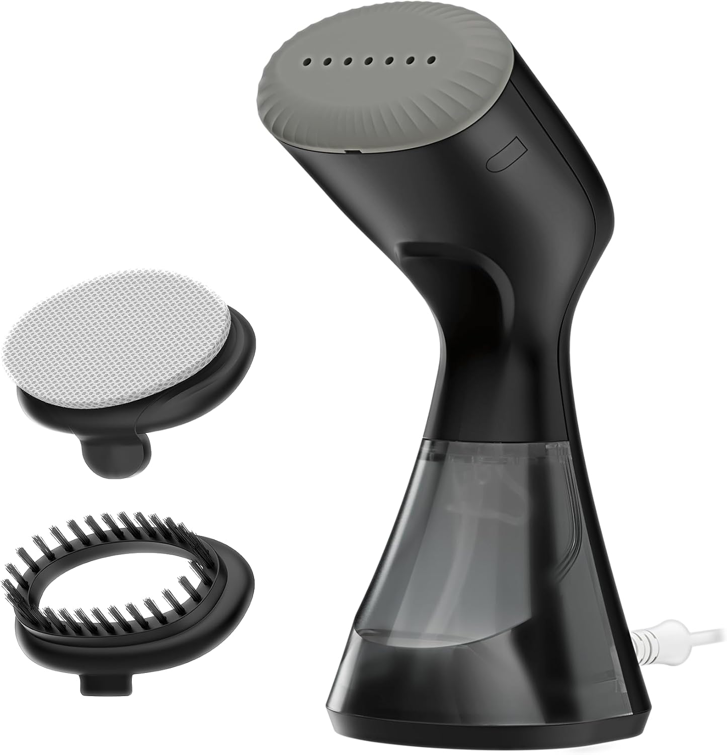 Conair Handheld Steamer for Clothes & Household Fabrics, 1100W, Black | Travel steamer with 30-second heat up, 10-minute runtime, and an 8-foot cord, versatile handheld steamer for wrinkle removal