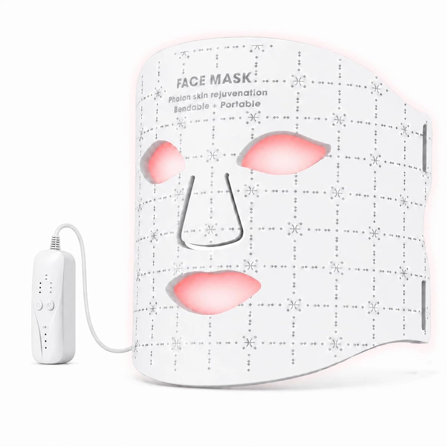 LED Light Therapy Mask, 7-Color Red Light Therapy for Face | FDA-Cleared Red Light Therapy Mask for Anti-Aging, Wrinkle Reduction & Acne, Rechargeable Soft Silicone Home Skincare Device