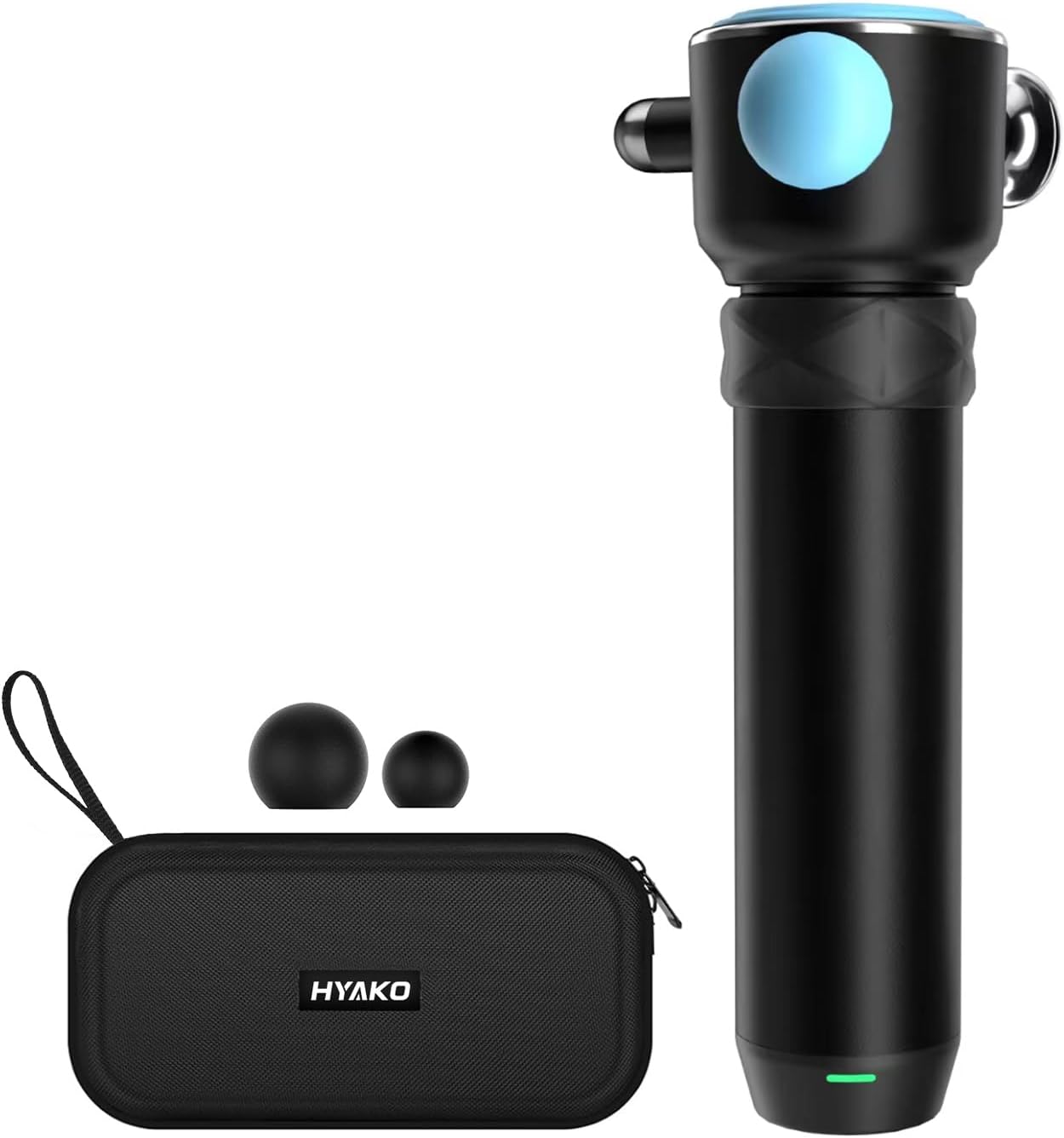 HYAKO Pro R1 Therapy Massager – Handheld Deep Tissue Vibration Massager for Full Body Pain Relief & Fascial limitation & Treats Sensitive Areas | Pressure Point Massage Tool (Upgraded)-Blue