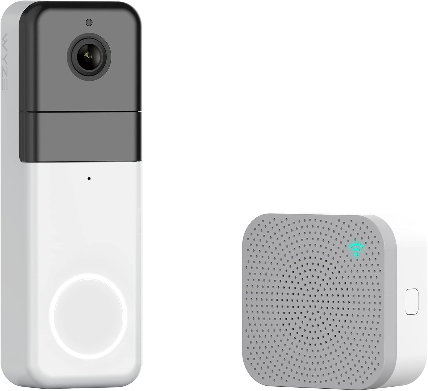 Wyze Wireless Video Doorbell Pro (Chime Included), 1440 HD Video, 1:1 Aspect Ratio: 1:1 Head-to-Toe View, 2-Way Audio, Night Vision (Renewed)