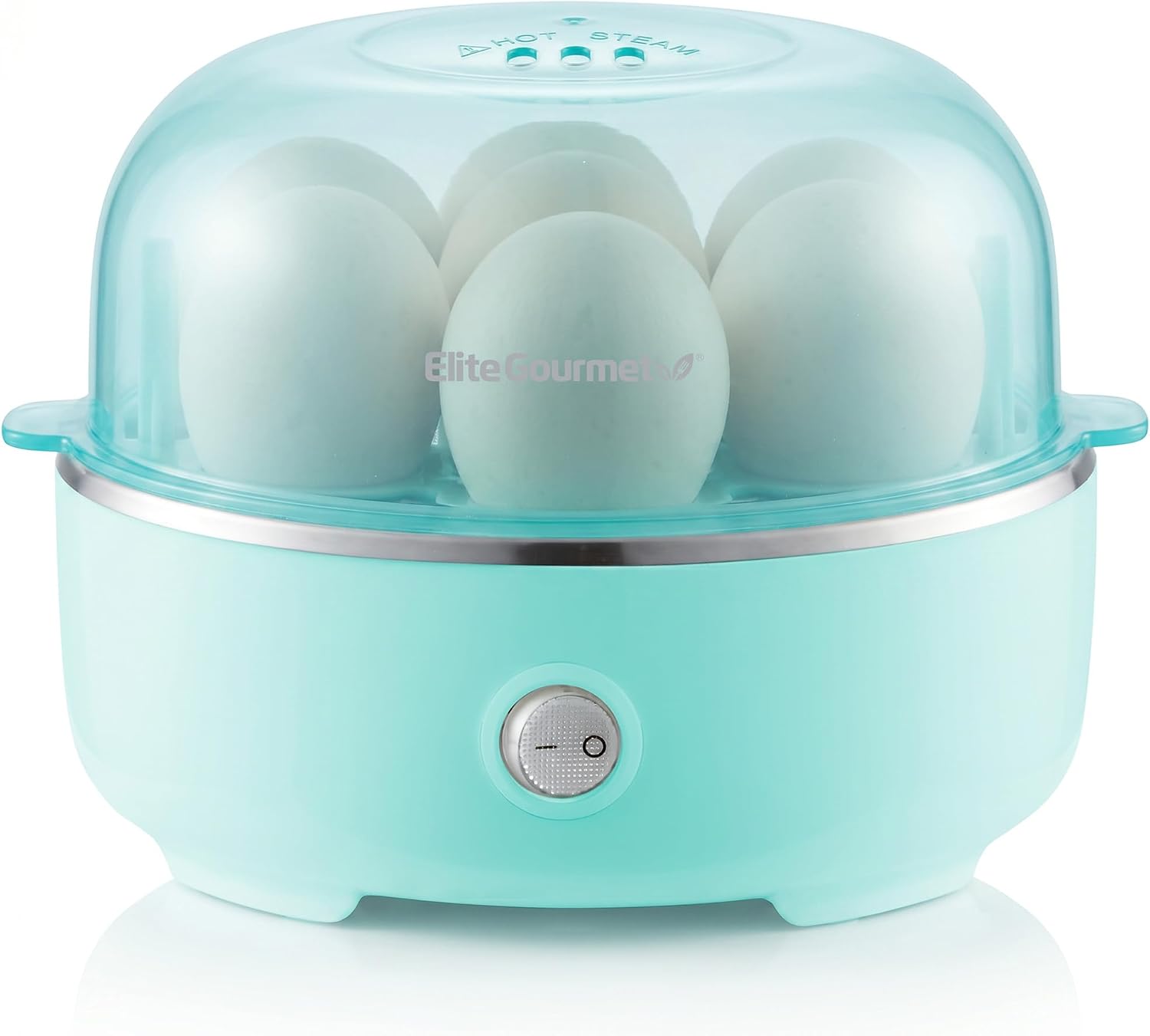Elite Gourmet 7-Egg Electric Egg Cooker, BPA-Free, Auto Shut-Off