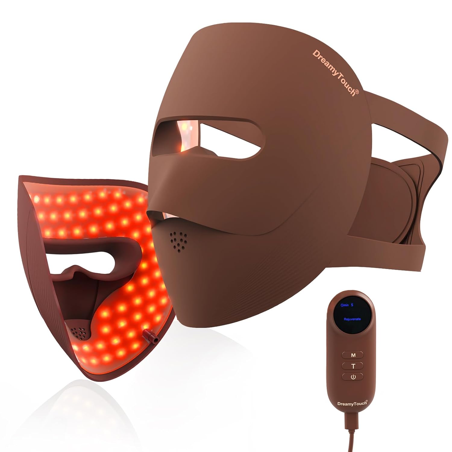 9D Red Light Therapy Mask for Face, Anti-Aging Photon Mask for Women&Men | 328 LEDs, 4 light therapy modes, visible skin improvements in 4 to 8 weeks. Eye protection,Rechargeable & Portable,Gift Ready