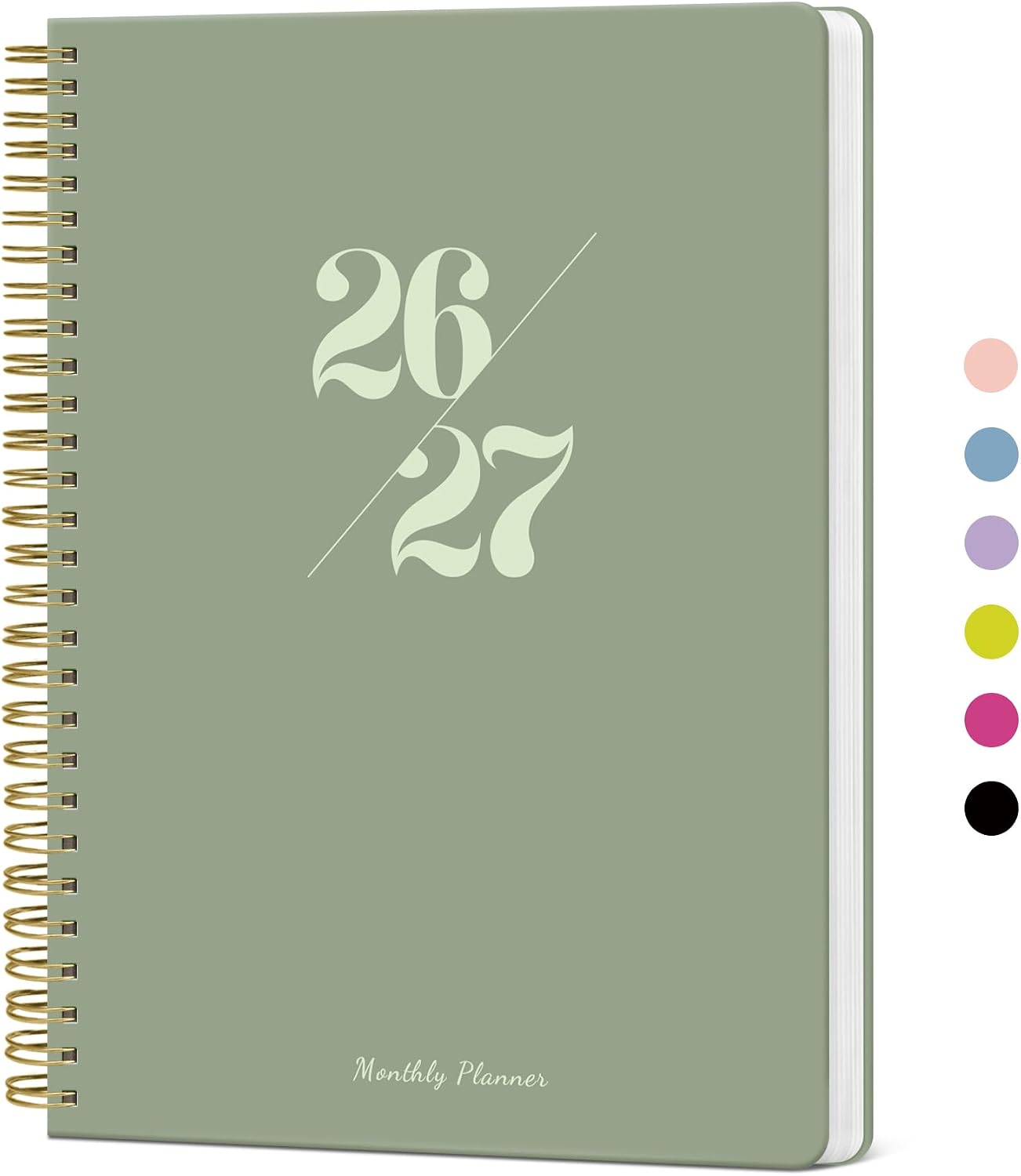 Monthly Planner 2026-2027, 18 Months Calendar, Jul 2026-Dec 2027 | 7″ x 10″ Calendar Planner 2026-2027, Perfect for School Office Home Planning – Green