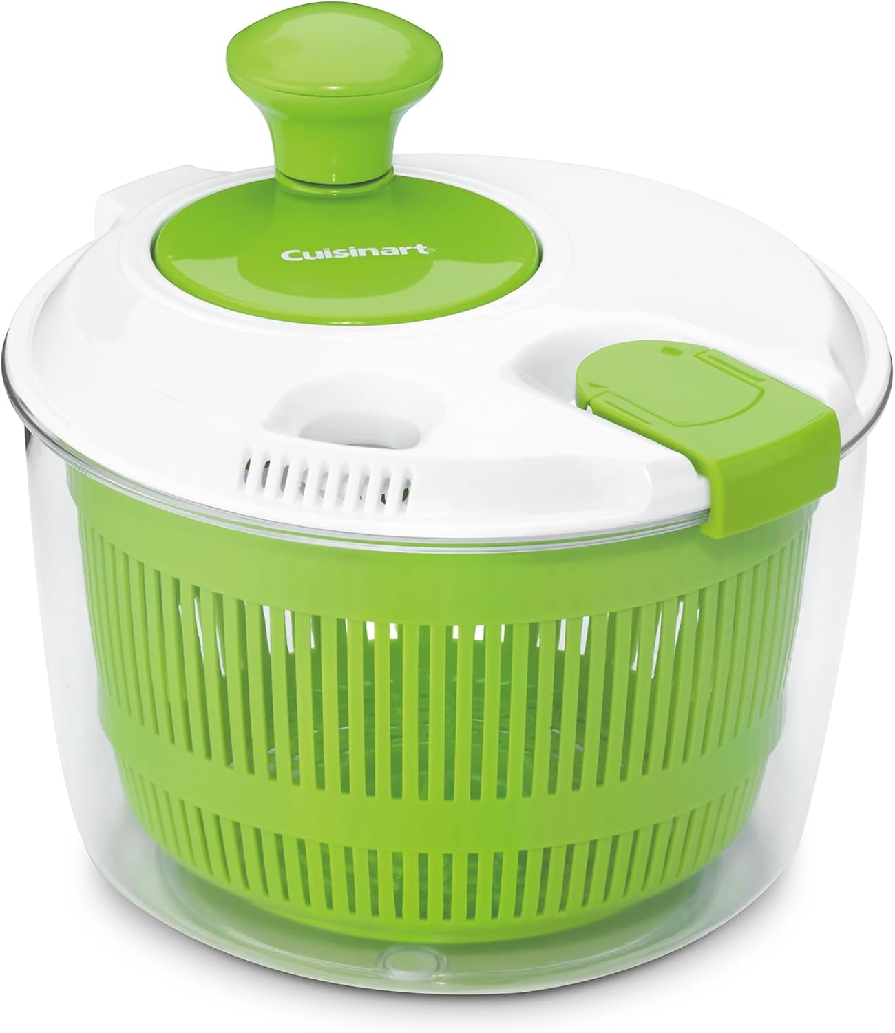 Cuisinart Salad Spinner- Wash, Spin & Dry Salad Greens, Fruits & Vegetables, 3qt, CTG-00-SSAS | Wash & spin-dry produce with 3-qt salad spinner, lid lock, clear base/serving bowl, CTG-00-SSAS