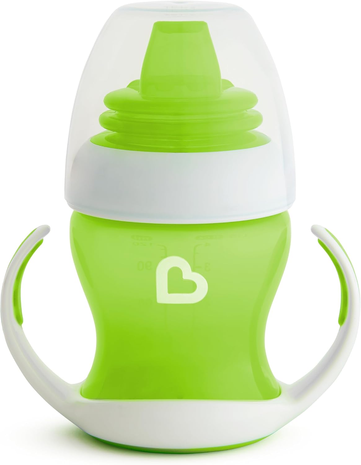 Munchkin Gentle Transition Baby Sippy Cup, Baby’s First Sippy – Helps Babies & Toddlers Transitioning from Bottles to Cups, Spill Proof, 4 Months & Up, 4 Ounce, Green