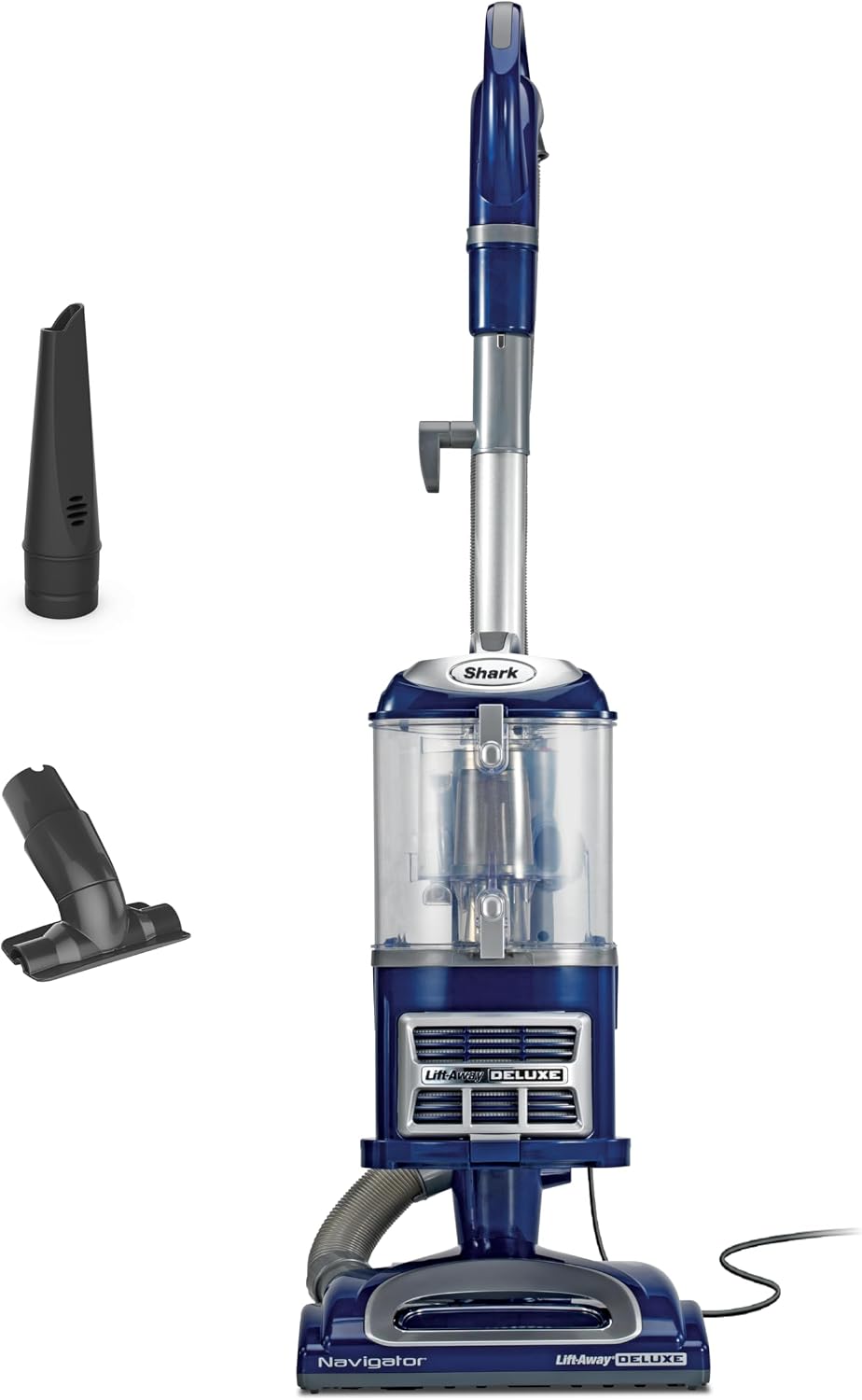 Shark Navigator Lift-Away Vacuum, HEPA, Carpet and Pet Hair, Blue, NV360 | Lift-Away Pod, Carpet and Hard Floor Cleaning, Swivel Steering, Brushroll Shutoff, 0.9-Qt Dust Cup, Upholstery/Crevice Tools