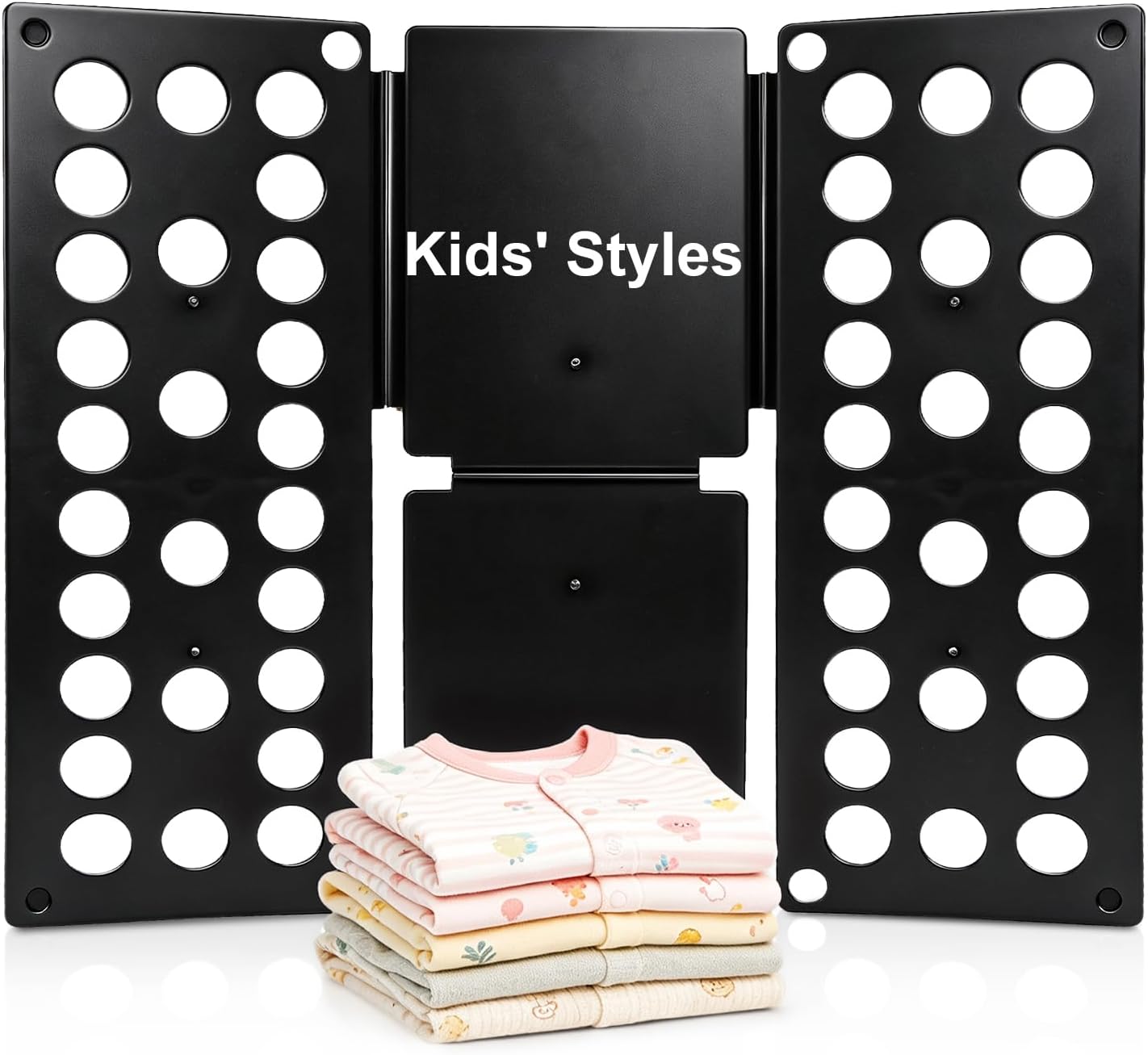 Kids Clothes Folding Board for Kids Ages 1–7 (Up to 48″), Portable Tshirt Folder Board for Children – Teach Your Child to Folding Clothes Easily