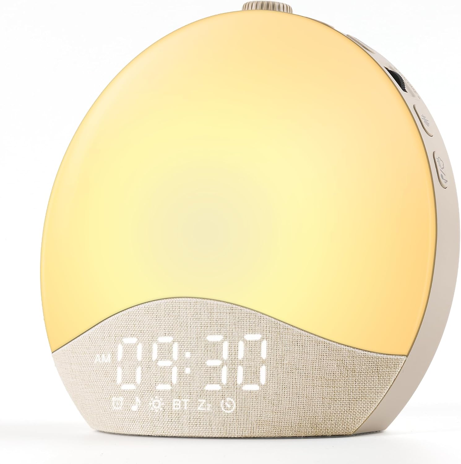 ecozy Sunrise Alarm Clock for Bedroom, White Noise Sound Machine | 26 Soothing Sounds, 17 Night Lights, Bluetooth Speaker, Wake Up Sunlight for Heavy Sleepers, Adults, Kids – Natural