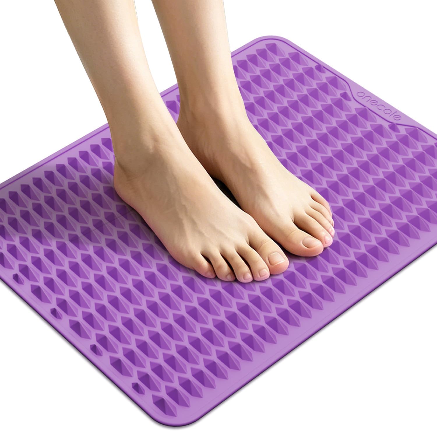 Acupressure Mat for Foot Massage, Silicone Foot Reflexology Mat | Portable Feet Mat for Plantar Fasciitis Relief and Muscle Relaxation