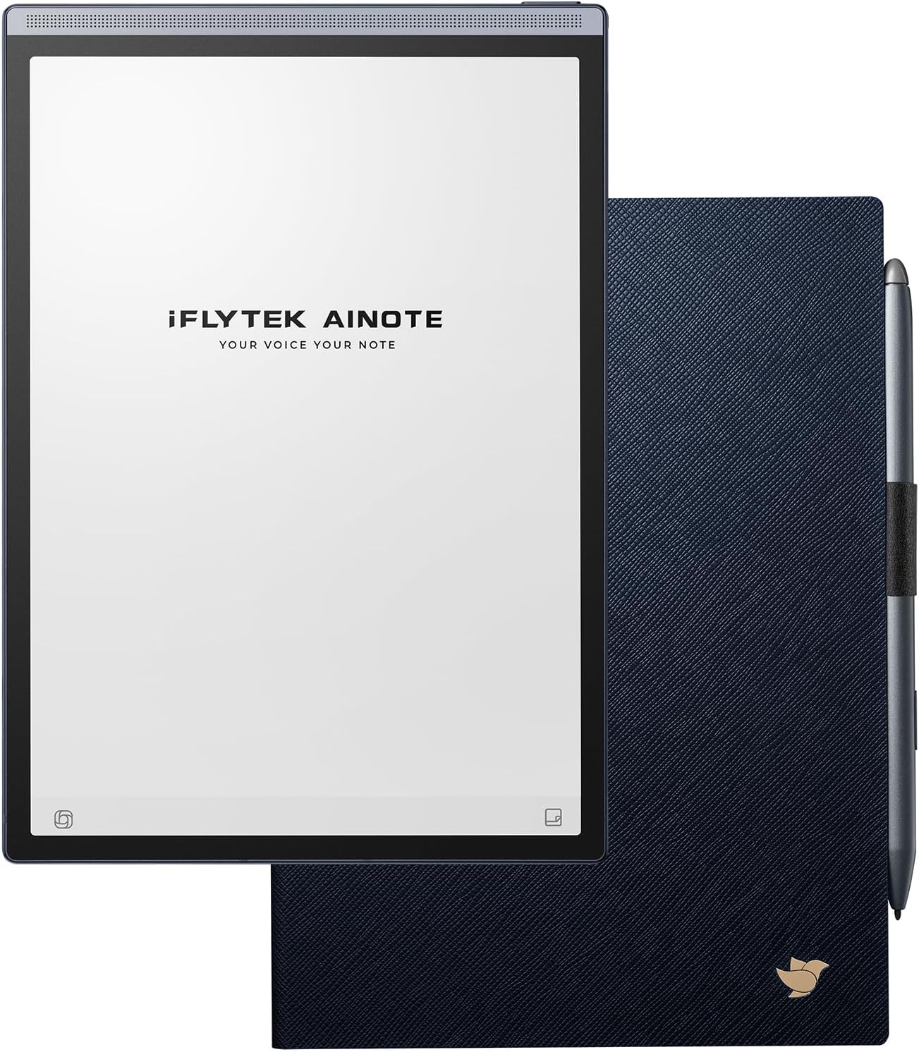 iflytek AINOTE Air 2,8.2-inch E Ink Tablet for Meetings, AI Note Taking Tablet with Blue Folio Case,Voice-to-Text Transcription, Multi-Languages Chatgpt Support,Digital Notebook for Work/Study
