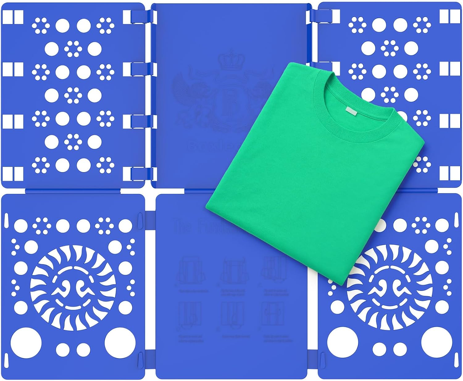 BoxLegend Shirt Folder Board Tshirt Clothes Folder Folding Board Durable Laundry Sorter Helper Liner, Blue | T-Shirt Folder,Plastic,For Adults and Kids,Laundry Sorter and Liner,Flip and Fold