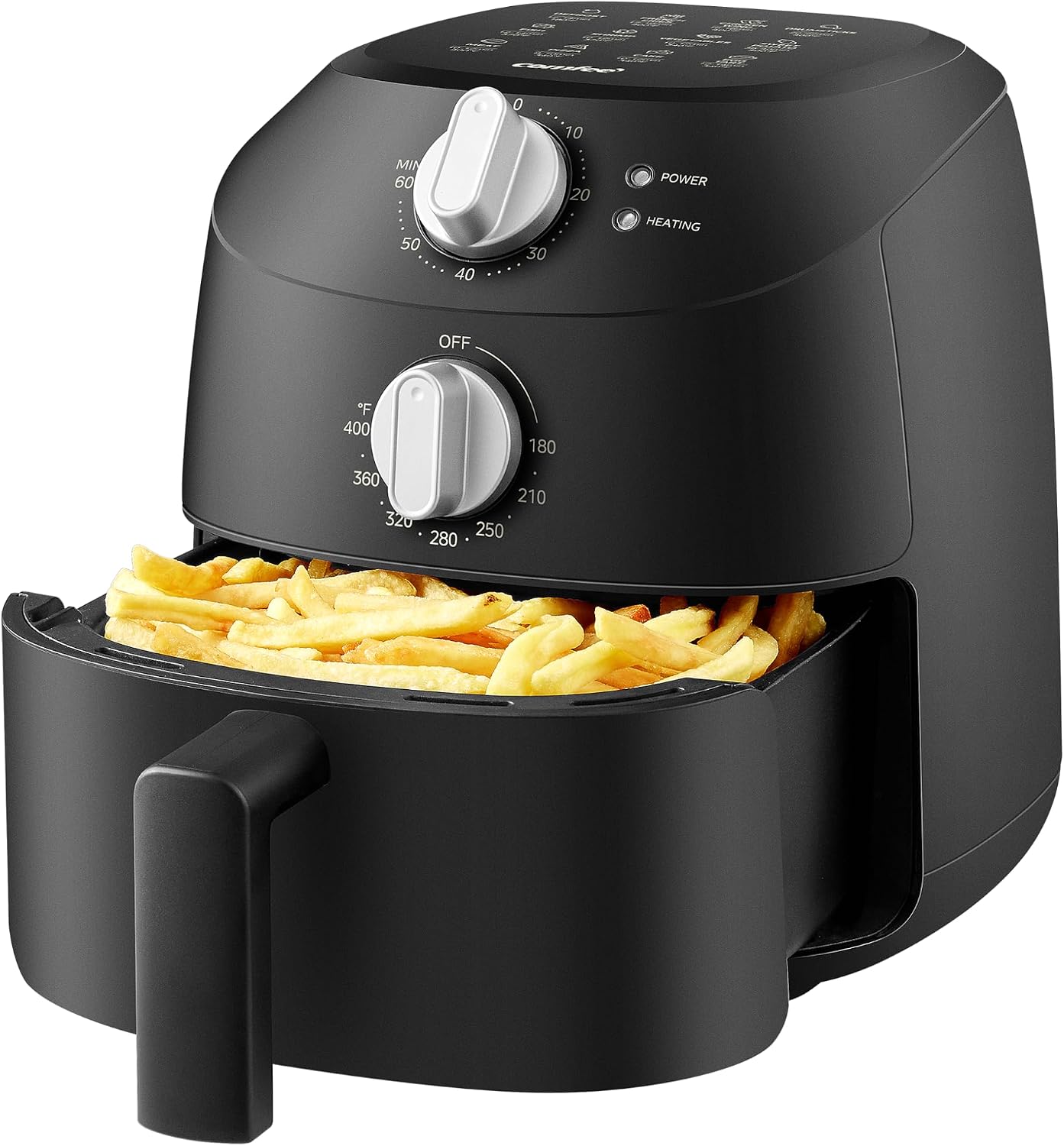 COMFEE’ Compact 2.1-Quart Mini Air Fryer for Small Kitchens, Black