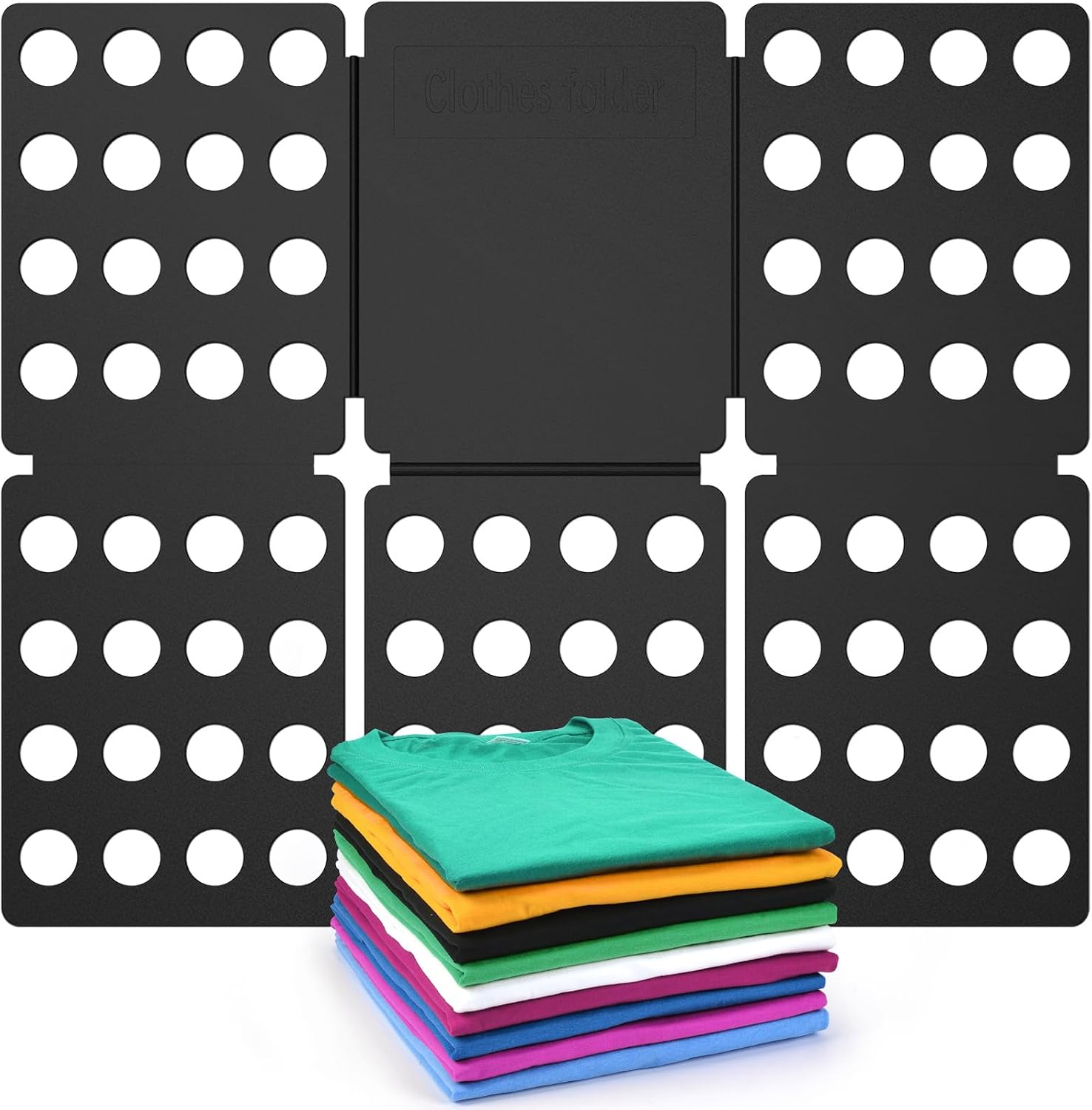 Shirt Folder Board Mini Clothes Folding Board Durable Plastic Tshirt Folder | Easy to Fold Shirts, Folding Tool for Kids and Adults, Ultra Compact Design, No Assembly Needed, Neat Folds Every Time