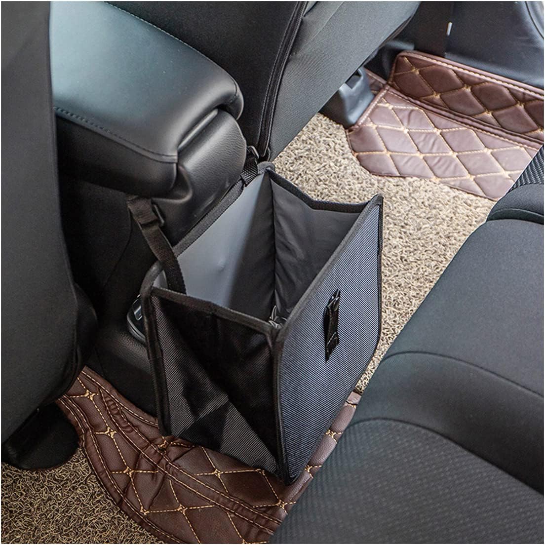 Fekey&JF Foldable Waterproof Car Trash Can, Large | leakproof liner, hanging storage-bag design, fits most cars, SUVs, and trucks, car interior accessories