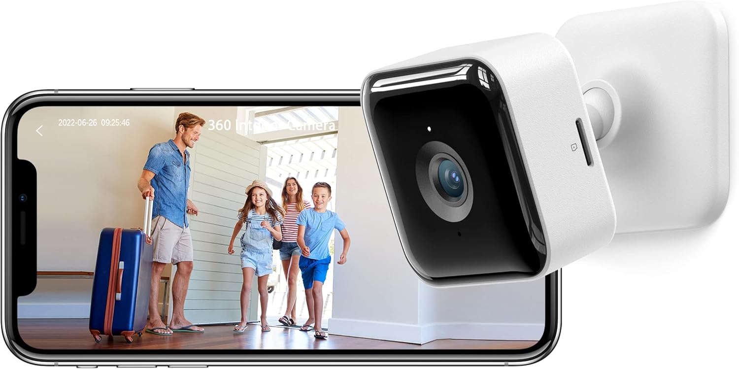 GNCC Indoor Security Camera Dog Camera 1080 PMotion Detection, Cameras for Home Security with 2-Way Audio Siren, Night Vision, Cloud & SD Card Storage, Works w/Alexa & Google Home, 2.4G WiFi(only), C2 | Cameras for Home Security with 2-Way Audio Siren, Night Vision, Cloud & SD Card Storage, Works w/Alexa & Google Home