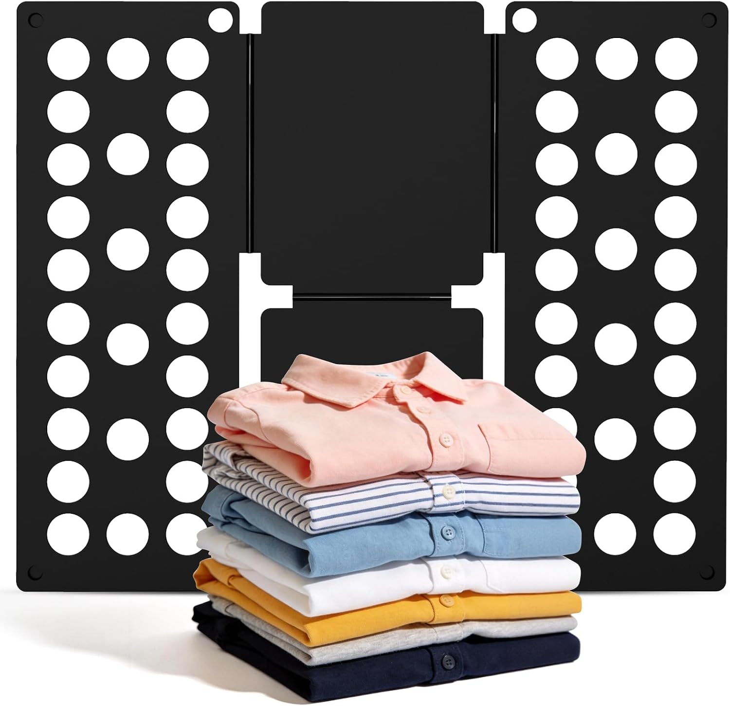 Kids Shirt Folding Board Perfect Size 15.75″x18.9″ for Children Black | Child-Size Only