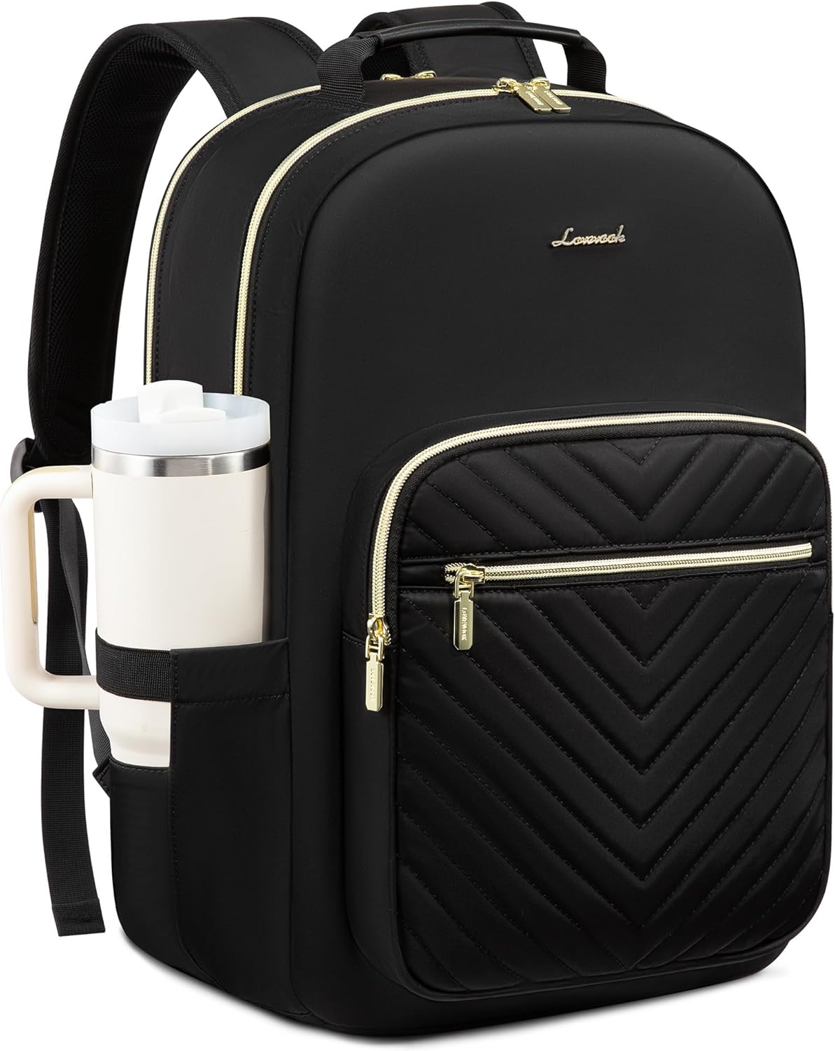LOVEVOOK Laptop Backpack for Women,Quilted Work Travel College Laptop Bag | Professional Nurse Teacher Backpack Purse,Padded Laptop Compartment,Waterproof Backpack for Traveling on Airplane,Great Gifts