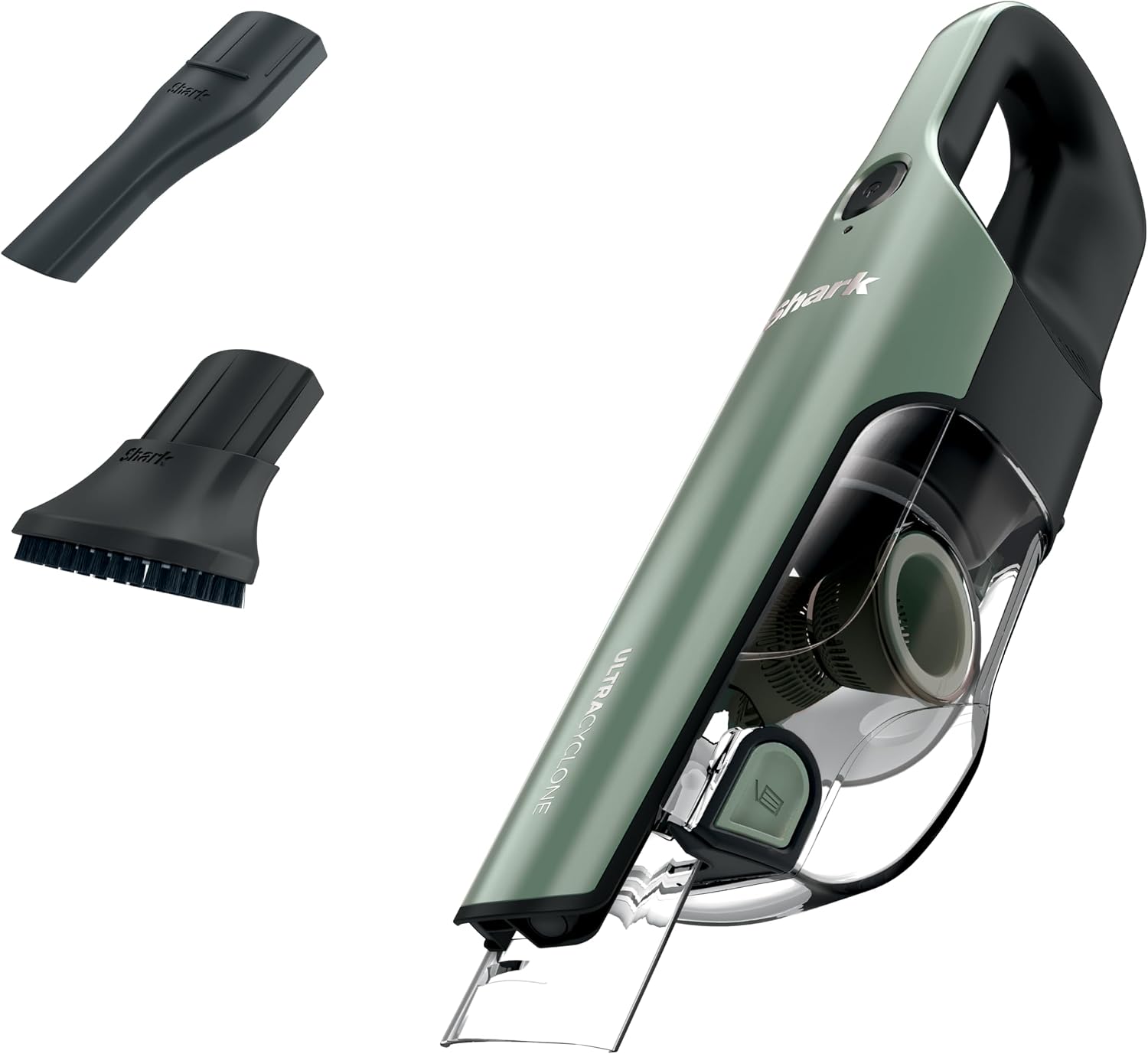 Shark UltraCyclone Pro Cordless Handheld Vacuum, Black/Green, CH901 | Powerful Suction, Handheld Vacuum for Car & Home, Crevice Tool, Scrubbing Brush, Lightweight, XL Dust Cup